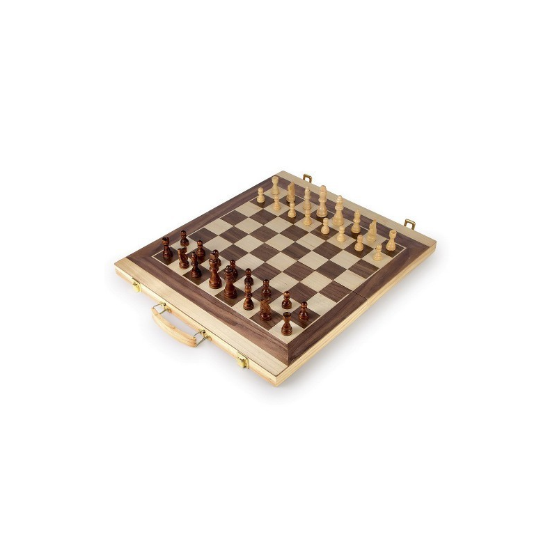 Nr.: 2853 Schach und Backgammon im Holzkoffer - Holzladen24.de