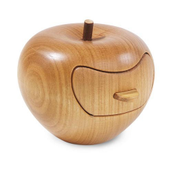 Nr.: 5083 Edler Apfel aus Holz mit Schubfach- Holzladen24.de 5083