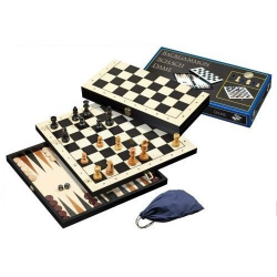 Nr.: 2514 Schach, Dame und Backgammon Feld 44 mm - 2514 Philos Spiele
