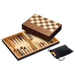 Nr.: 2508 Schach, Dame und Backgammon, Feld 32 mm - 2508 Philos Spiele