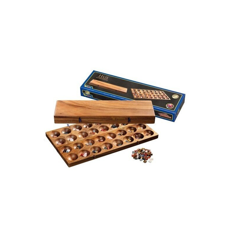 Nr.: 6305 Kalaha-Variante aus Holz - 6305 Philos Spiele