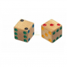 Nr.: 7005 Ein Set aus 4 Würfeln aus Holz - 7005 Philos Spiele