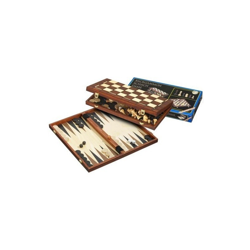 Nr.: 2510 Schach Dame Backgammon Feld 40 mm - 2510 Philos Spiele