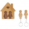Nr.: UE04034 Schlüsselbrett Familie ohne Kinder - UE04034 MiMi Innovations