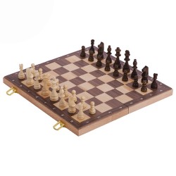 Nr.: 56922 Schachspiel in Holzklappkassette - GoKi 56922