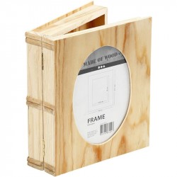 Nr.: 56757 Buchbox mit Rahmen aus Holz - 56757 Creotime