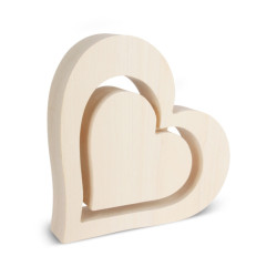 Nr.: 43911 Herz in Herz aus Holz - 43911 Waldfabrik