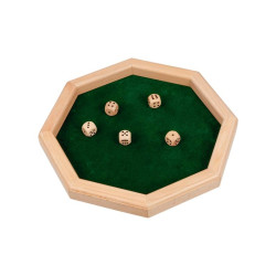 Nr.: 56954 Würfelteller mit Holzrand - 56954 GoKi