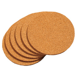 Nr.: 62747 Sechs Korkuntersetzer 10cm - 62747 Kesper