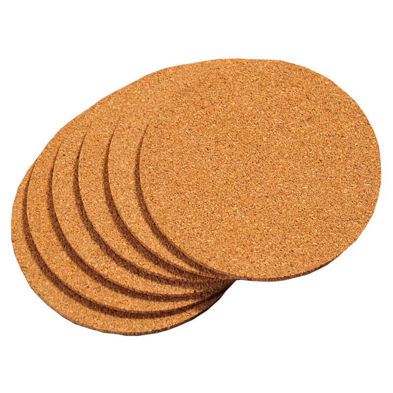Nr.: 62747 Sechs Korkuntersetzer 10cm - 62747 Kesper