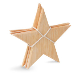 Nr.: 3999-3 Drei Erlenholzsterne - 3999-3 Waldfabrik