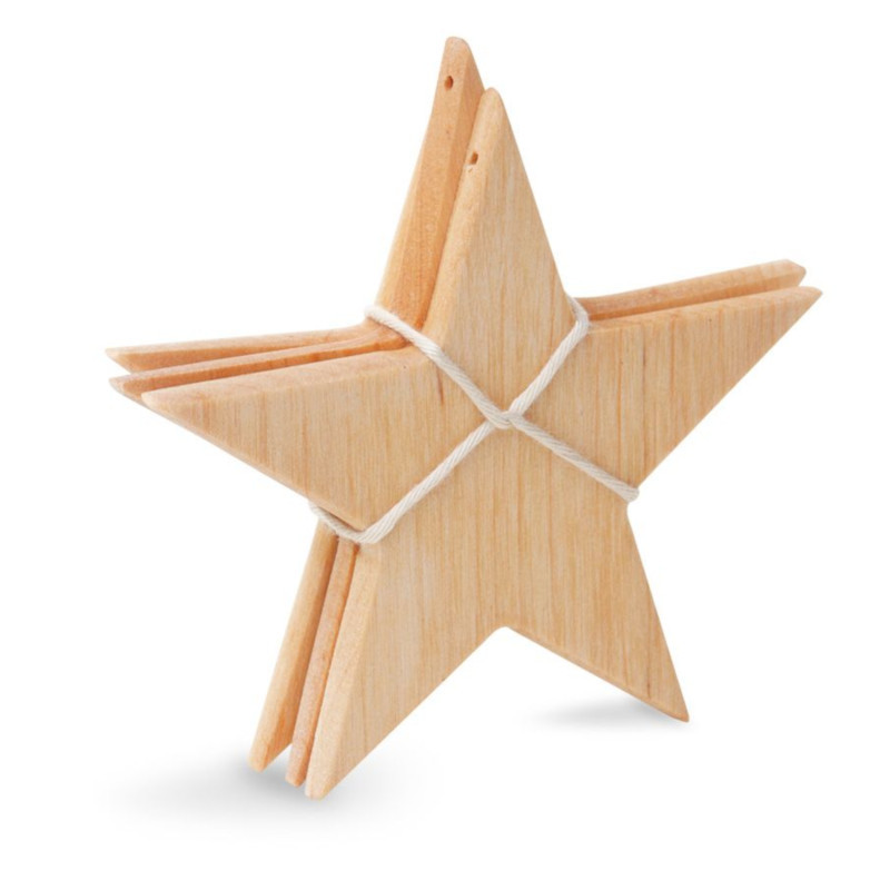 Nr.: 3999-3 Drei Erlenholzsterne - 3999-3 Waldfabrik