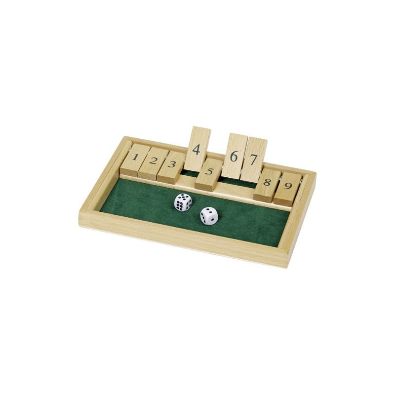 Nr. WG175 Würfelspiel Shut The Box 9 er - GoKi WG175