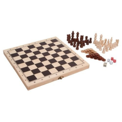 Nr.: 3453 Schach und Backgammon Spieleset - L-3453 Holzladen24.de